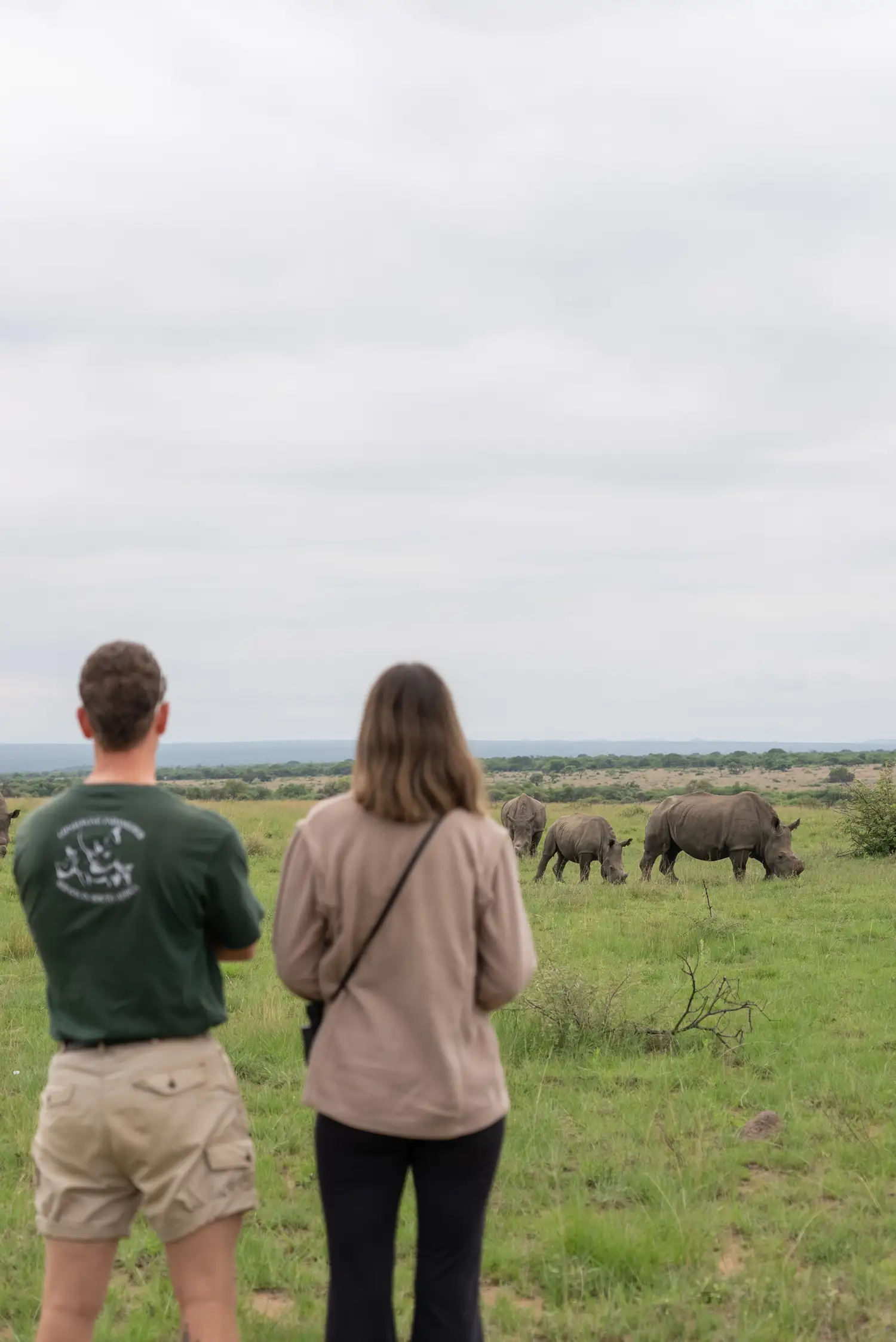 Nkombi volunteers learning in the field